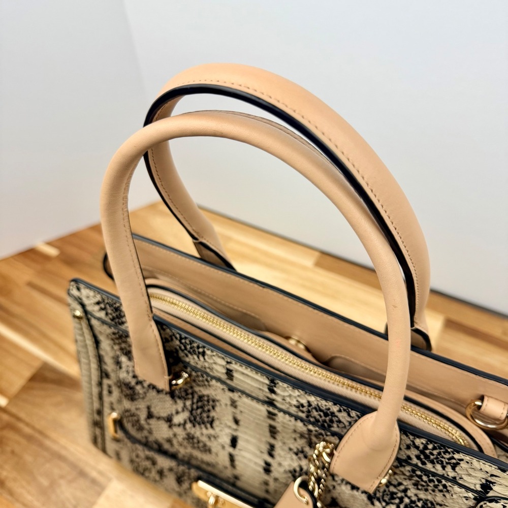 Coach Swagger Exotic Python Snake Leather Satchel… - image 15